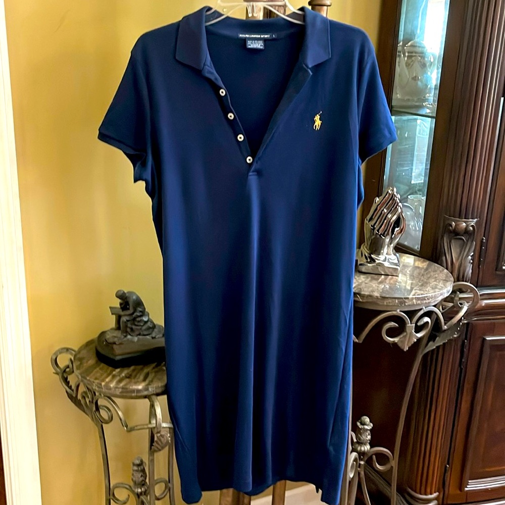 Polo Navy Dress Mid Length Gorgeous worn Once Dry Clean